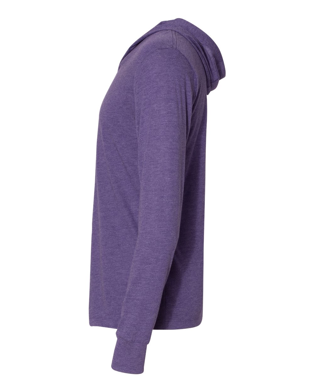 Unisex Triblend Long-Sleeve Hoodie - Purple Rush