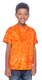 Tie-Dye CD101Y - Youth 100% Cotton Spider T-Shirt - Spider Orange