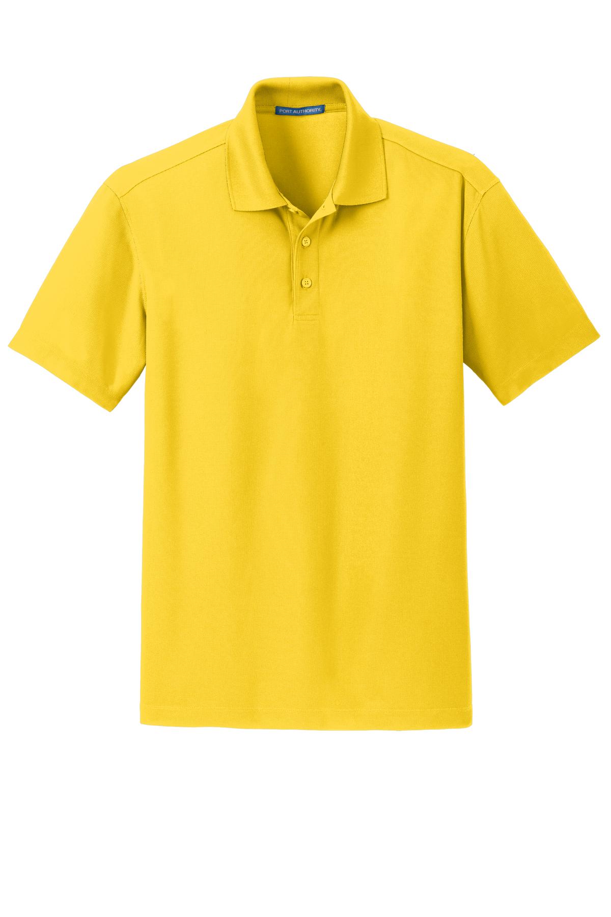 Unisex Dry Zone Grid Polo - Yellow