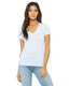 Bella + Canvas B6035 - Ladies' Jersey Short-Sleeve Deep V-Neck T-Shirt - Blue Marble