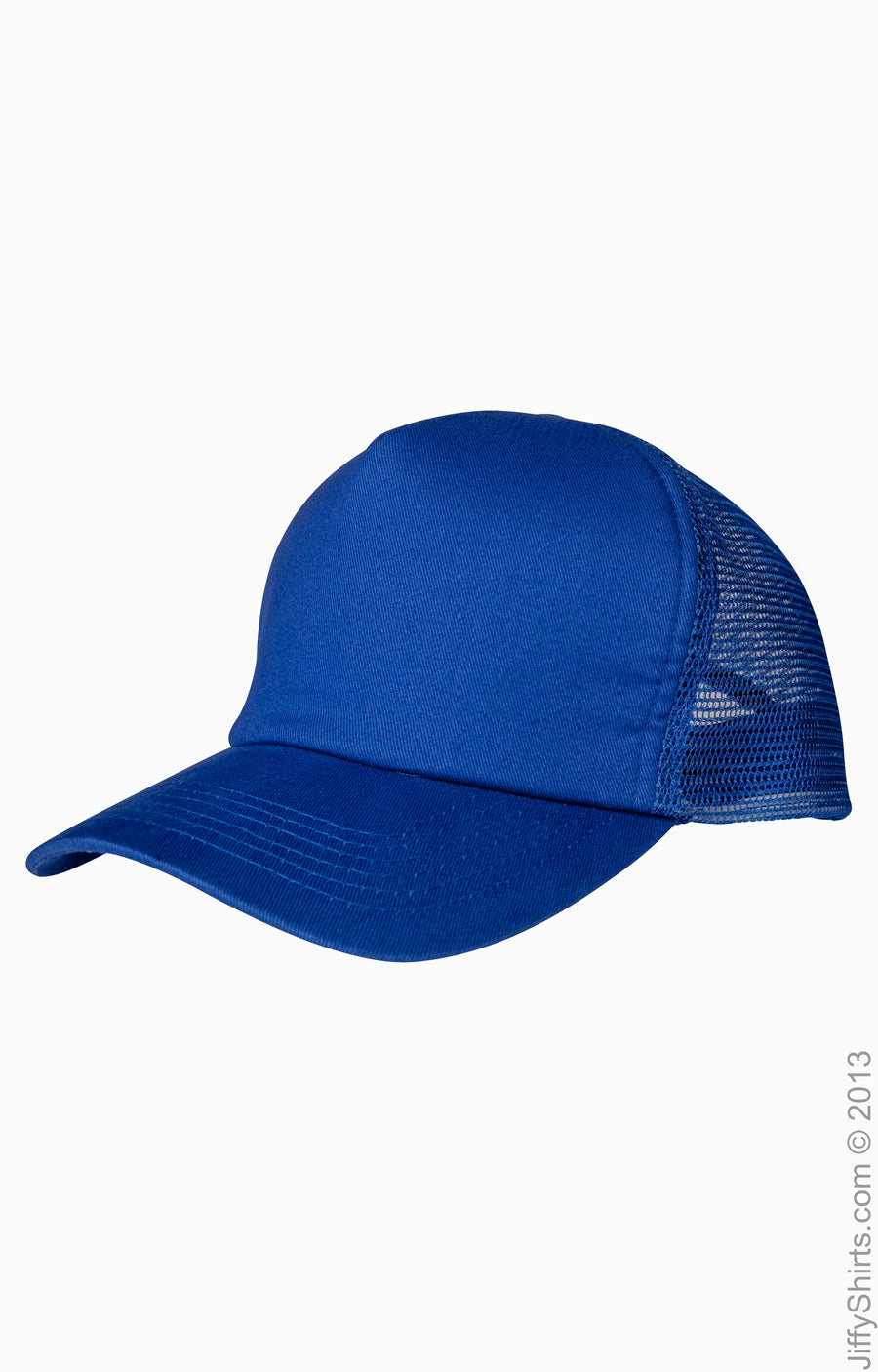 5-Panel Twill Trucker Cap - Royal