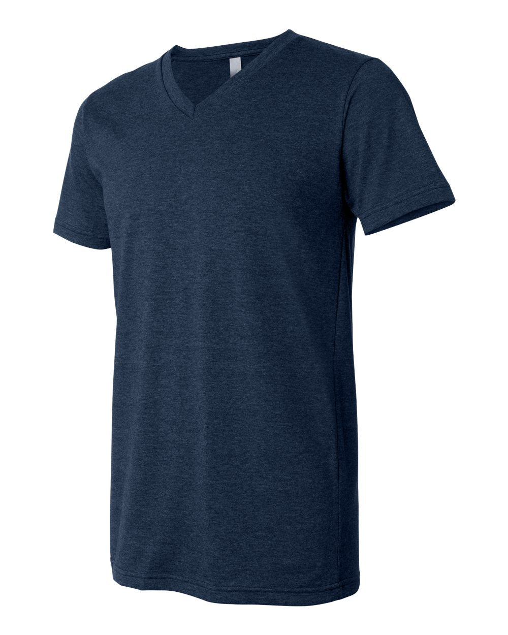 Unisex Jersey Short-Sleeve V-Neck T-Shirt - Heather Navy