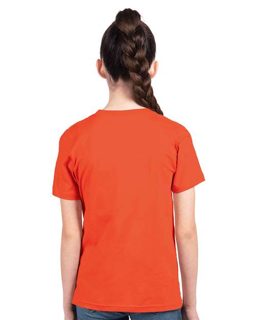 Next Level 3310 Classic Orange — on model back