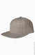 Yupoong 6089 - Unisex 6-Panel Structured Flat Visor Classic Snapback - Heather Gray