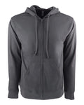 Unisex French Terry Zip Hoodie - Heavy Metal / Heavy Metal