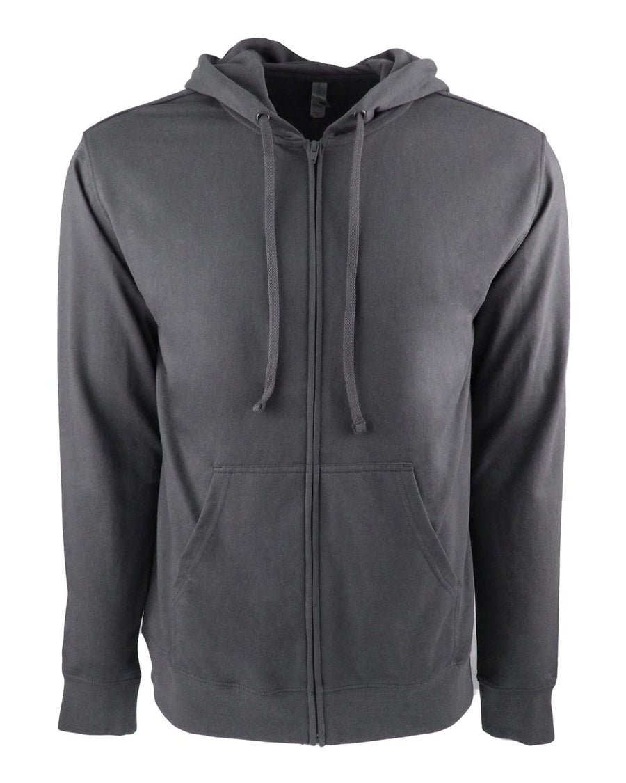 Unisex French Terry Zip Hoodie - Heavy Metal / Heavy Metal