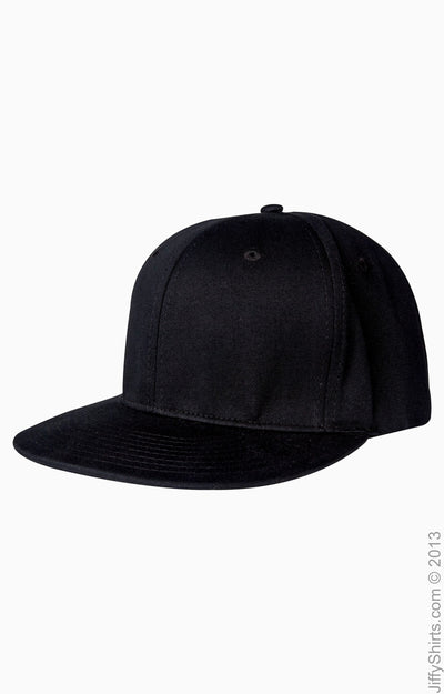 Flat Bill Cap - Black