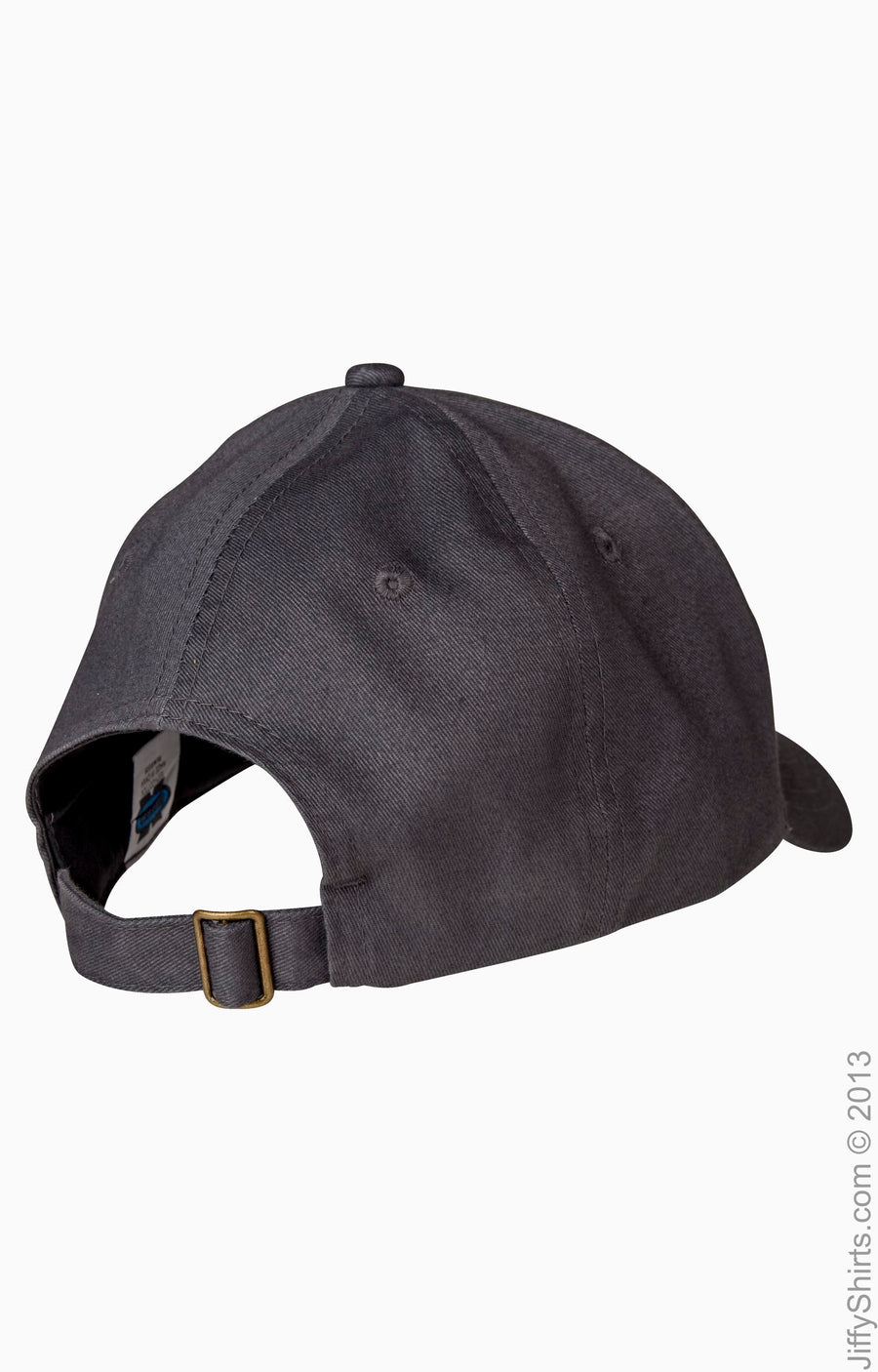 6-Panel Brushed Twill Structured Cap - Steel Gray