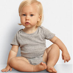 Infant Baby Rib Creeper - Heather Athletic