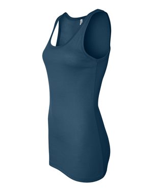Women's Sheer Mini Rib Tank - Deep Teal