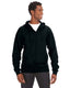 J America JA8821 - Unisex Premium Full-Zip Fleece Hoodie - Black
