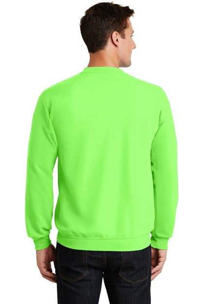 Unisex Core Fleece Crewneck Sweatshirt - Neon Green