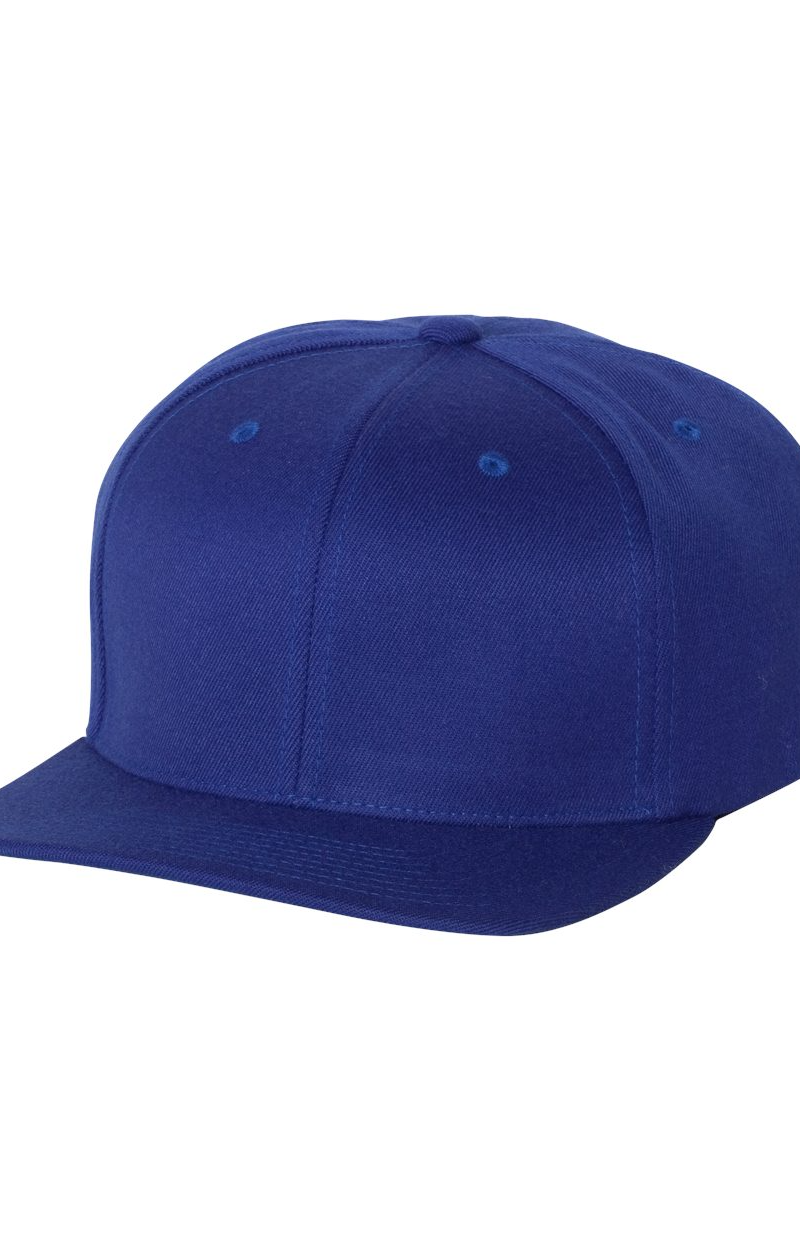 Unisex Wool Blend Snapback Cap - Royal