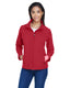 Team 365 TT80W - Women's Leader Soft Shell Jacket - Sport Scarlet Red