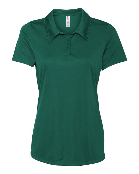 Women's Performance 3-Button Sport Shirt - Sport Forest