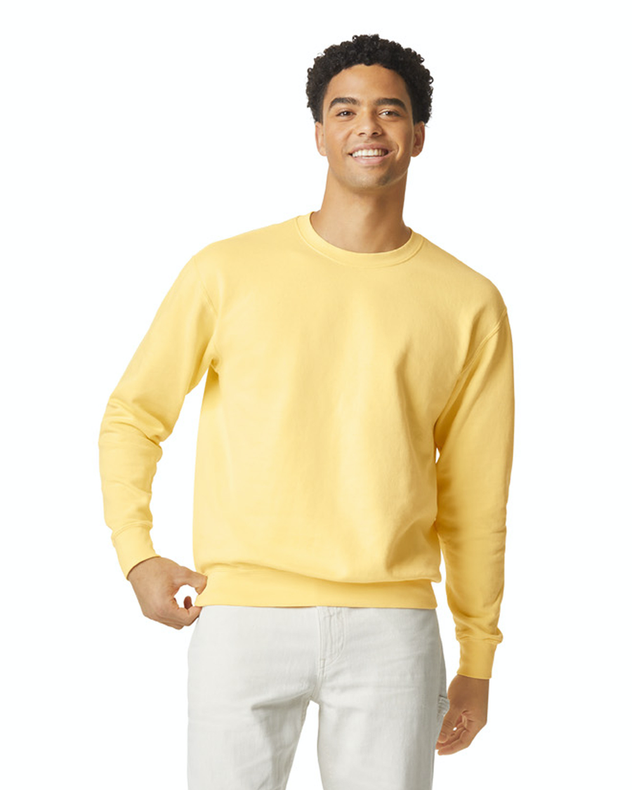 Unisex Lighweight Cotton Crewneck Sweatshirt - Butter
