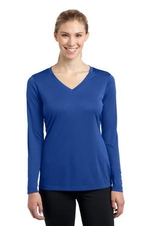 Women's Long Sleeve PosiCharge Competitor V-Neck Tee - True Royal