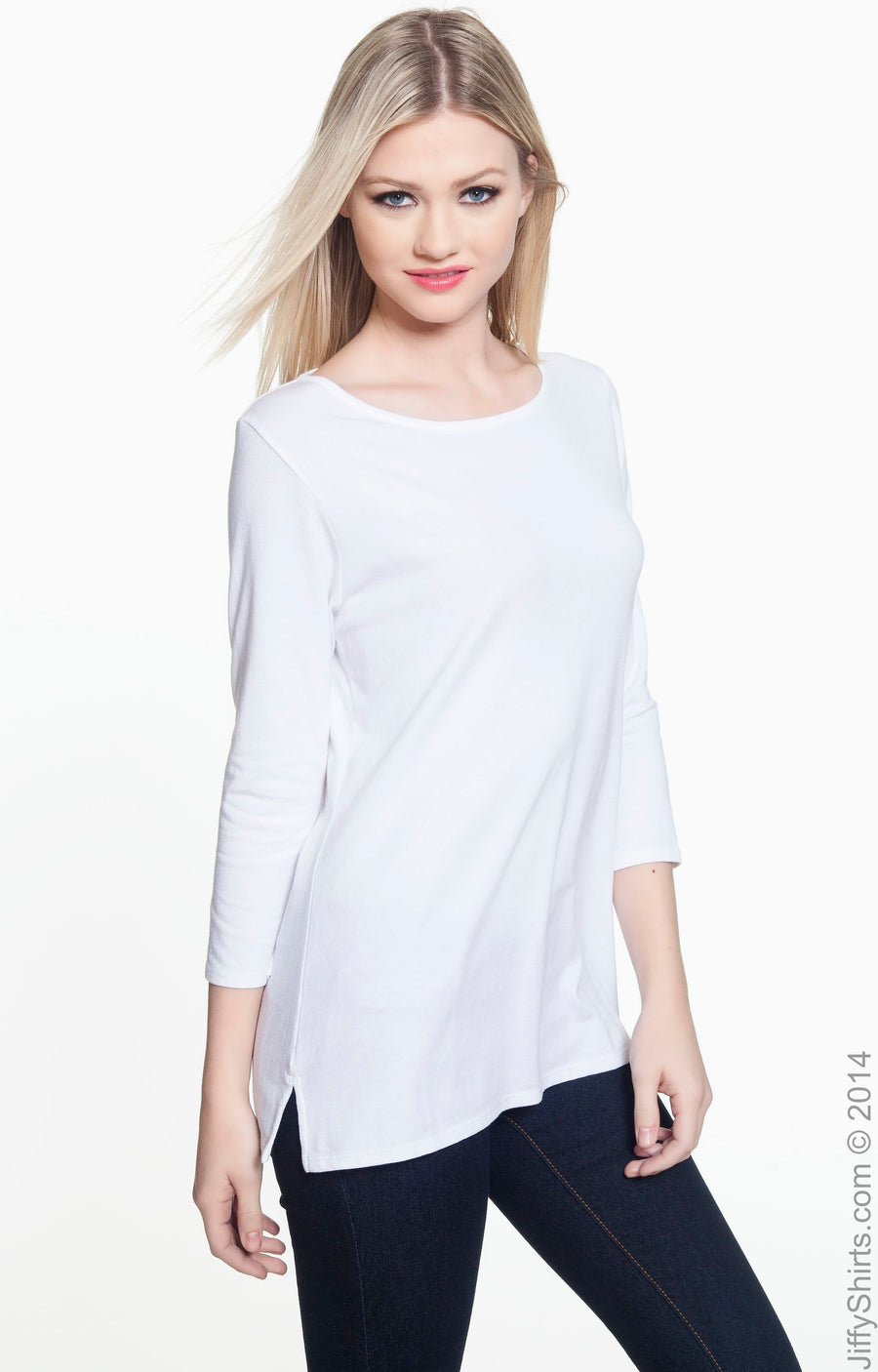 Women's Perfect Fit™ Ballet Bracelet-Length Knit Top - White
