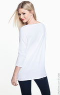 Women's Perfect Fit™ Ballet Bracelet-Length Knit Top - White