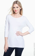 Women's Perfect Fit™ Ballet Bracelet-Length Knit Top - White