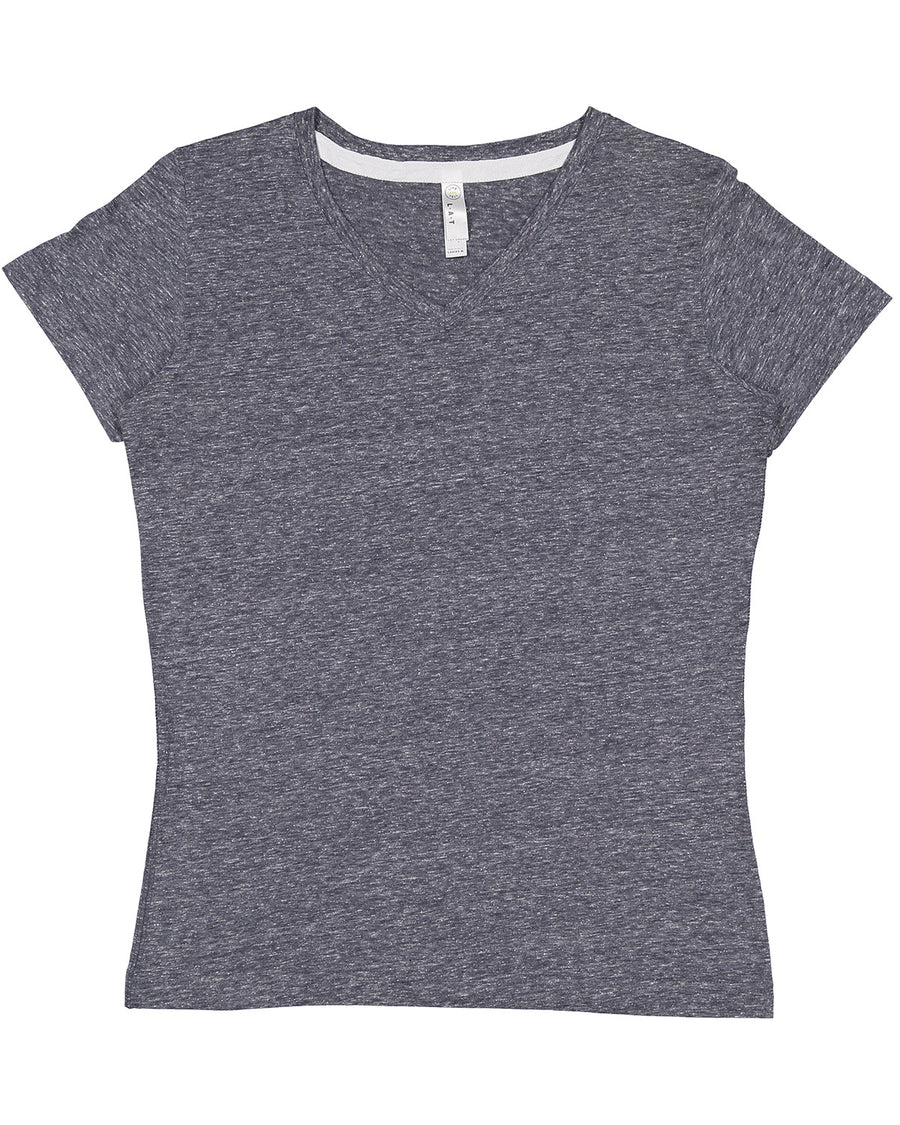 Women's Harborside Melange V-Neck T-Shirt - Navy Melange