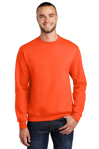 Unisex Essential Fleece Crewneck Sweatshirt - Safety Orange
