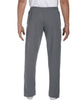 Adult DryBlend® Adult 9 oz., 50/50 Open-Bottom Sweatpants - Charcoal