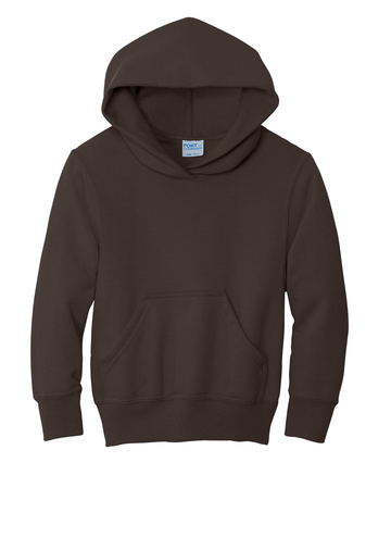 Youth Core Fleece Pullover Hoodie - Dark Chocolate Brown