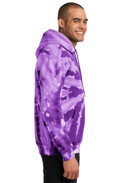 Unisex Tie-Dye Pullover Hoodie - Purple