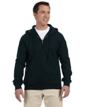 Unisex DryBlend®  50/50 Full-Zip Hoodie - Black
