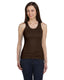 Bella + Canvas 4000 - Women's 2x1 Rib Tank - Chocolate