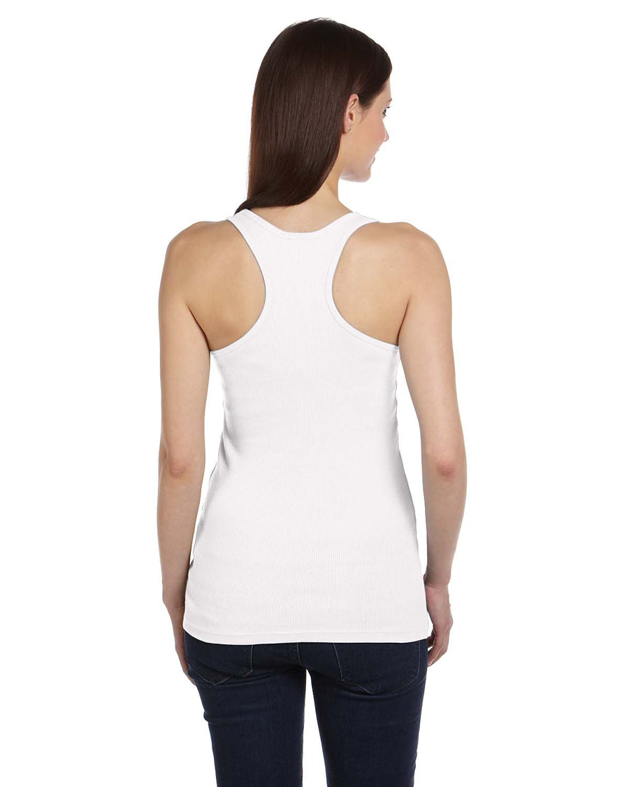 Women’s 2X1 Rib Racerback Tank - White