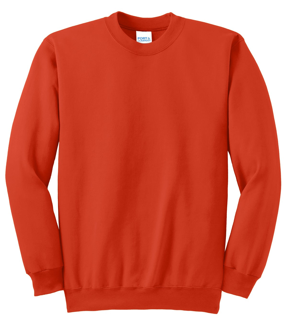 Unisex Essential Fleece Crewneck Sweatshirt - Orange