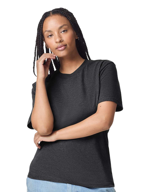 Unisex CVC T-Shirt - Heather Black