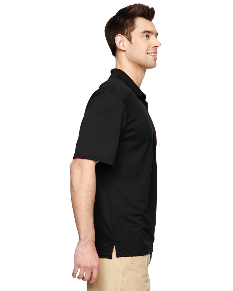 Unisex Performance® Jersey Polo - Black