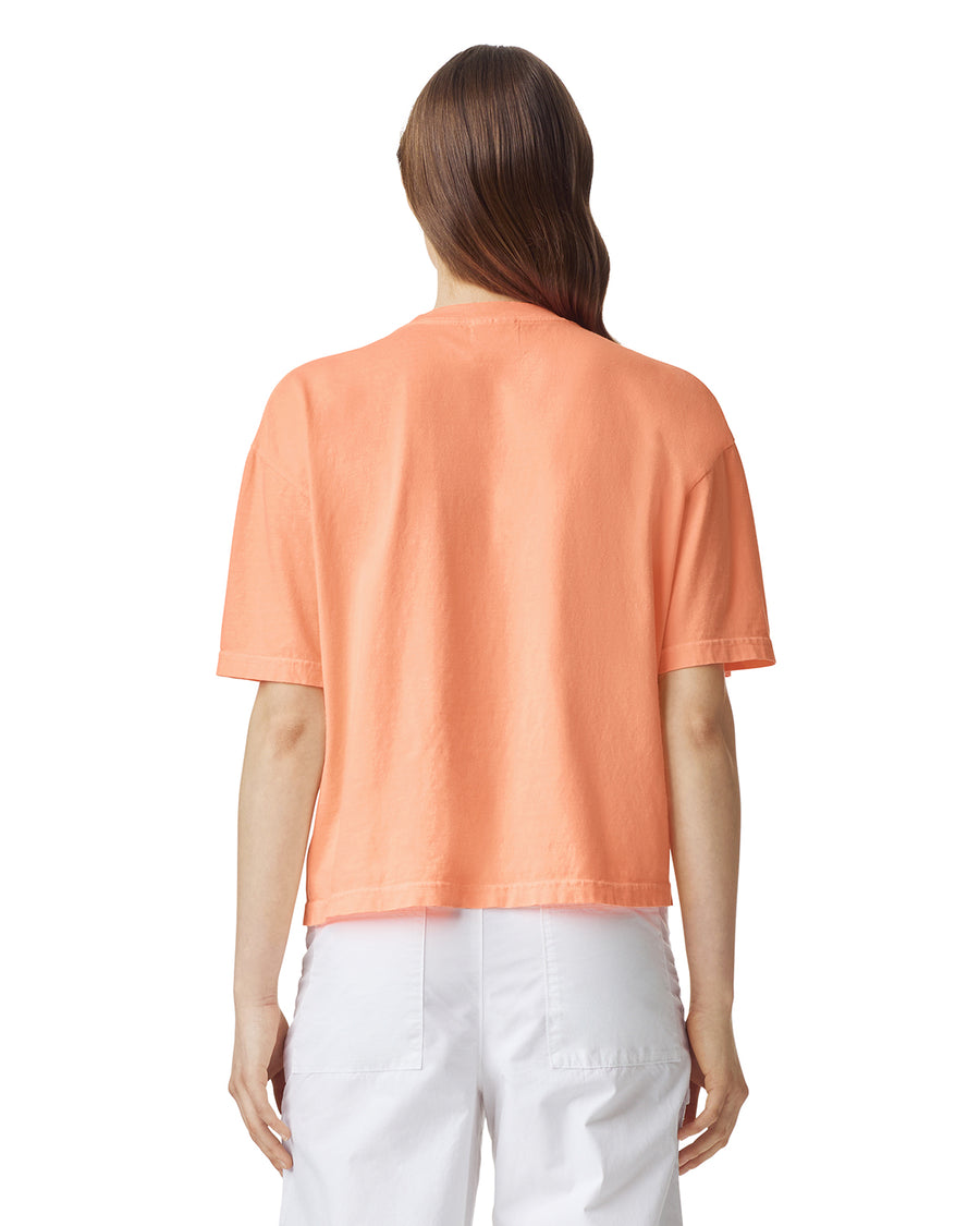 Heavyweight Women's Boxy Tee - Neon Cantaloupe