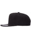 Yupoong YP5089 - Unisex 5-Panel Structured Flat Visor Classic Snapback Cap - Black