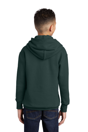 Youth Core Fleece Pullover Hoodie - Dark Green