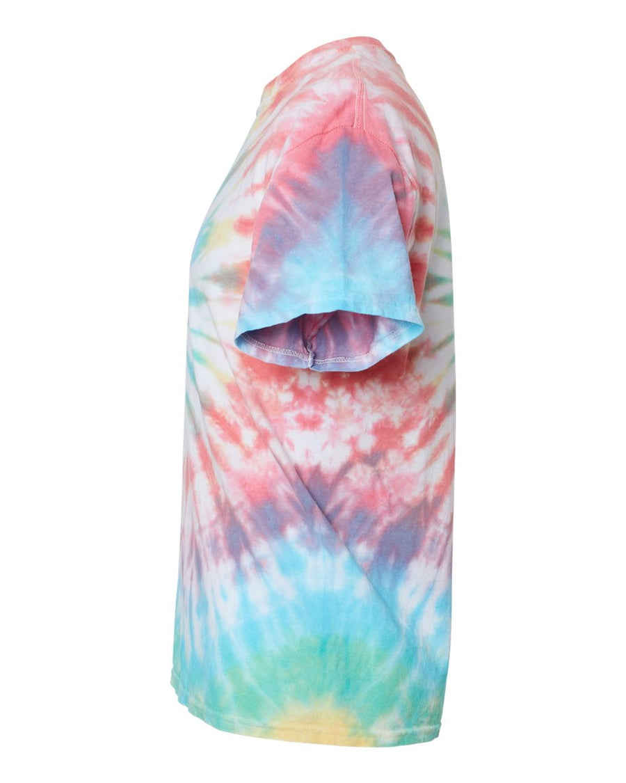 Unisex Multi-Color Spiral Short Sleeve T-Shirt - Prism