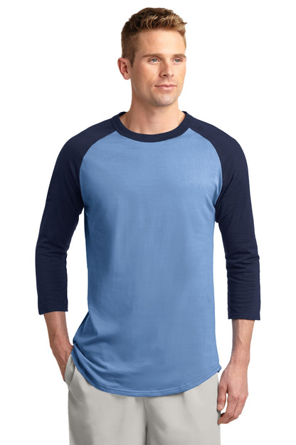 Unisex Colorblock Raglan Jersey - Carolinablu / Navy