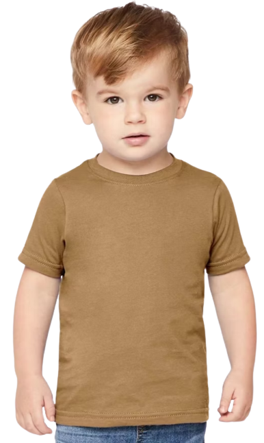 Toddler Fine Jersey T-Shirt - Coyote Brown