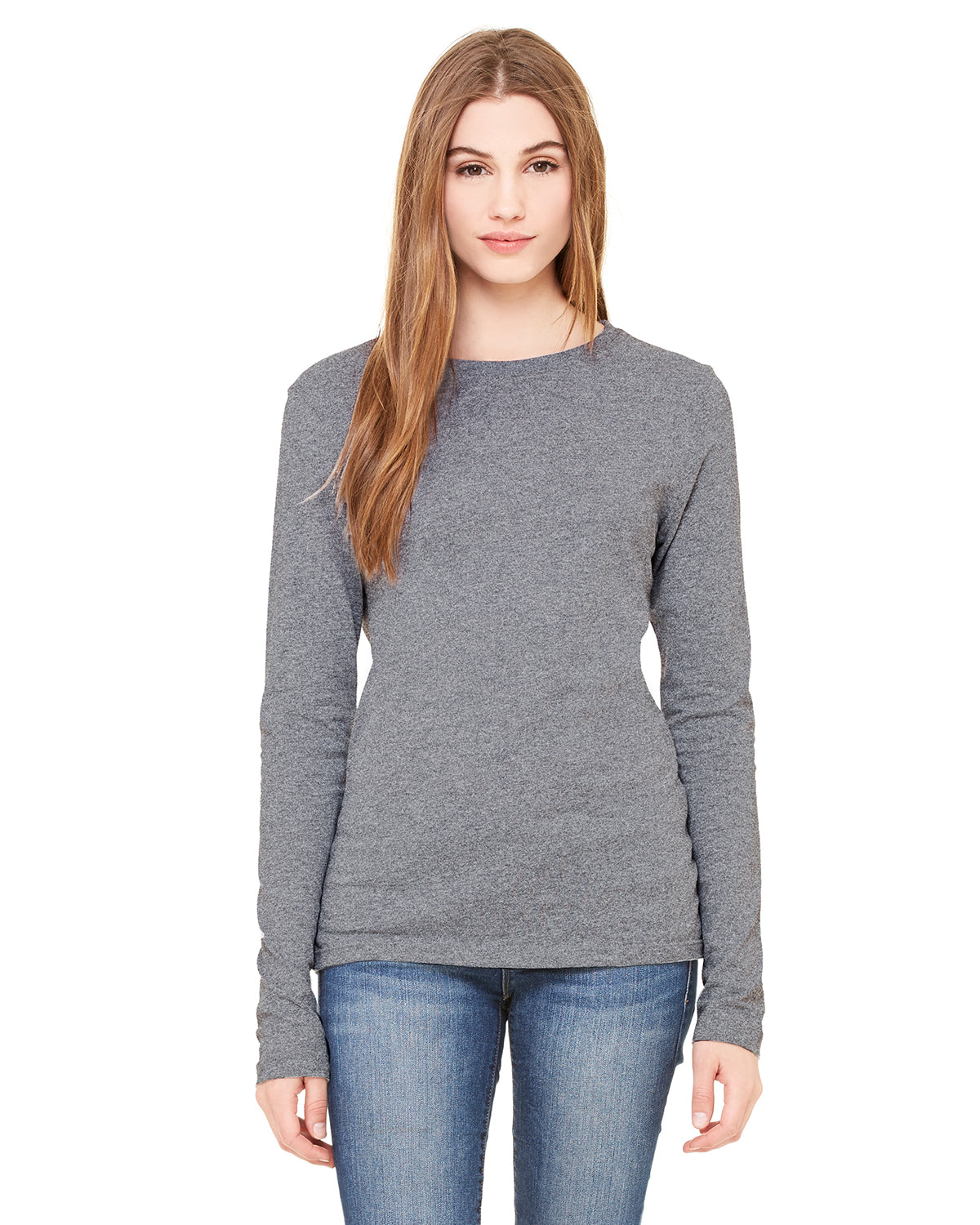 Women's Jersey Long-Sleeve T-Shirt - Heather Deep