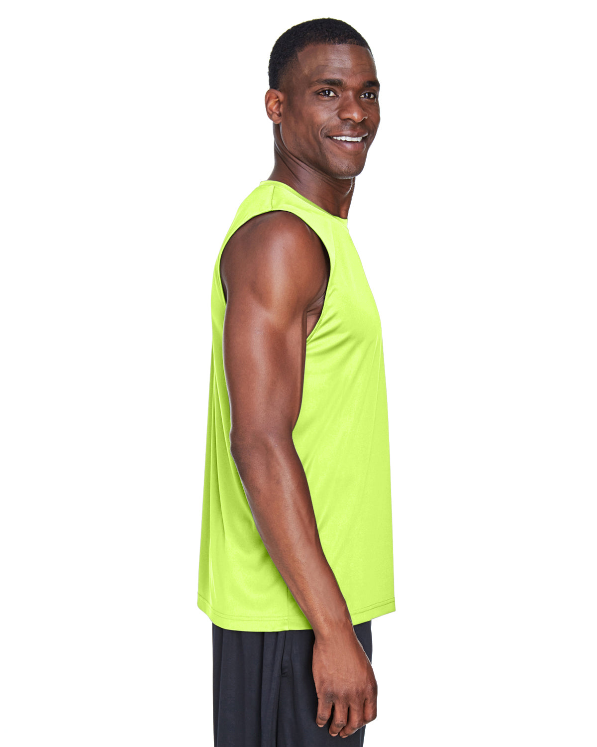 Men's Zone Performance Muscle T-Shirt - Safety Yellow