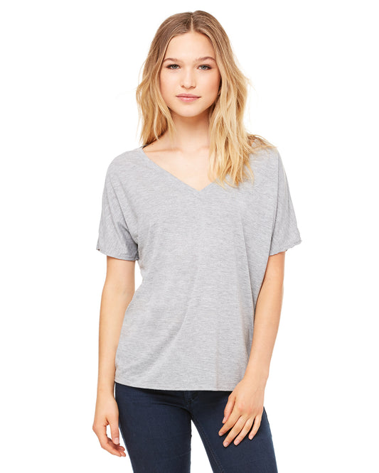 Women's Slouchy V-Neck T-Shirt - Heather Athletic