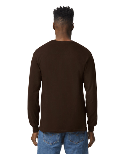 Unisex Ultra Cotton® Long-Sleeve T-Shirt - Dark Chocolate