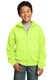 Port & Company PC90YZH - Youth Core Fleece Full-Zip Hoodie - Neon Yellow
