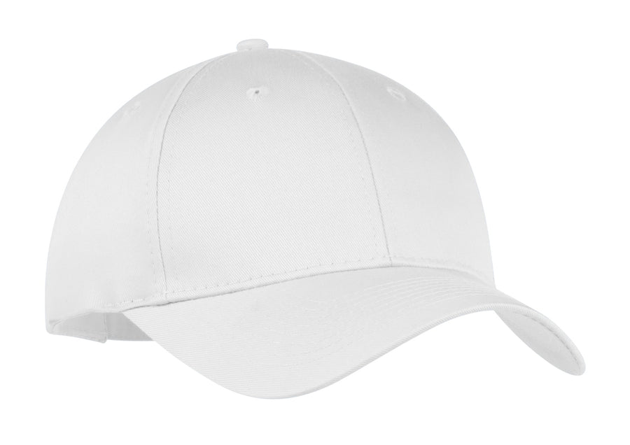 Six-Panel Twill Cap - White