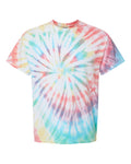 Unisex Multi-Color Spiral Short Sleeve T-Shirt - Prism