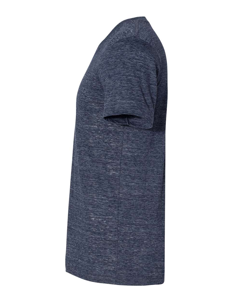 Unisex Jersey Short-Sleeve V-Neck T-Shirt - Navy Slub