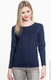 Anvil 884L - Women's Lightweight Long-Sleeve T-Shirt - Navy